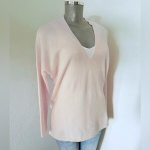Women's V-Neck Sweater - Cream